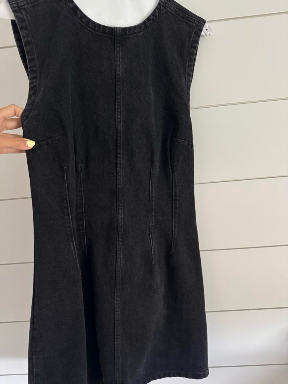 Abercrombie & Fitch Charcoal Sleeveless Denim Dress